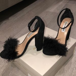 Steve Madden Womens Carabu Evening Sandals Suede